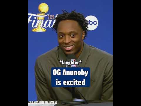 OG Anunoby is excited after the Knicks' comeback Game 4 win 😭
