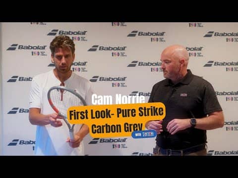 Cam Norrie’s First Look at the Babolat Pure Strike Carbon Grey  | Tennis Express