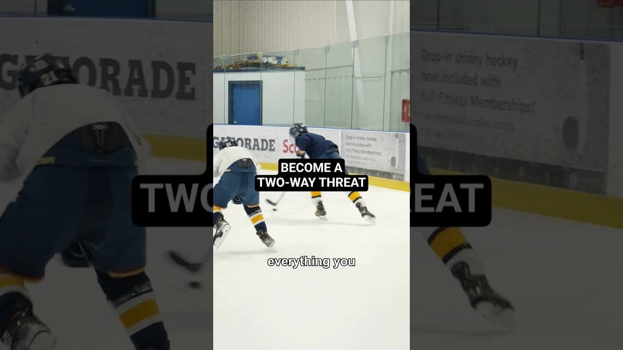 BECOME A TWO-WAY THREAT #hockeycoaching #hockeytraining