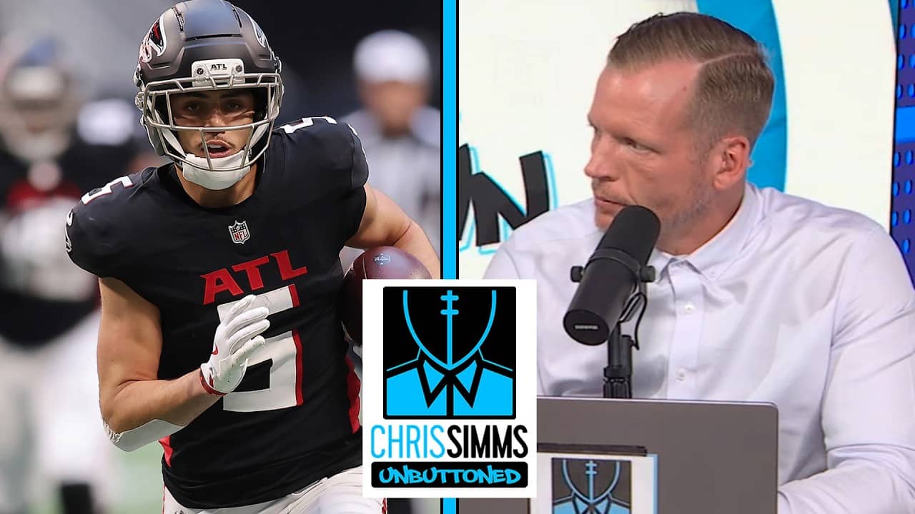 Where does Drake London rank among NFL's elite wide receivers? | Chris Simms Unbuttoned | NFL on NBC