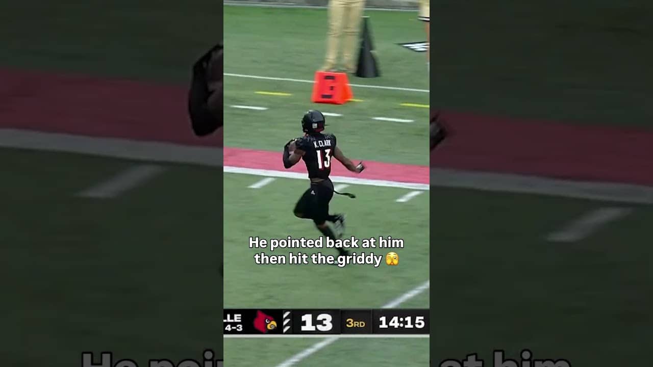 That pick was clean 🧼 #louisville #accfootball #collegefootball
