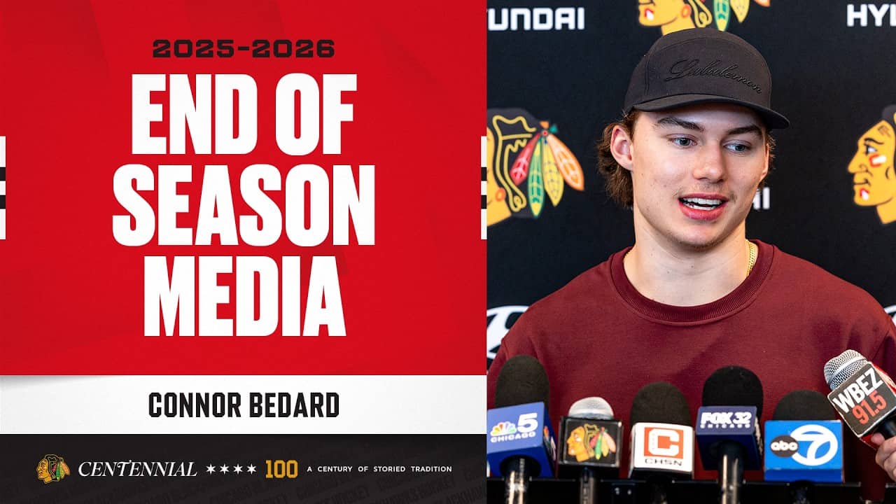 Connor Bedard END OF SEASON media 🎙️| Chicago Blackhawks