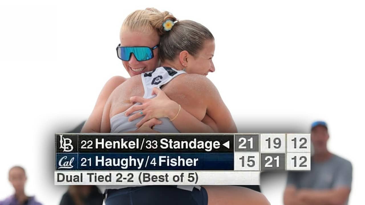 Cal-LBSU goes down to the wire in NCAA beach volleyball first round | Full finish