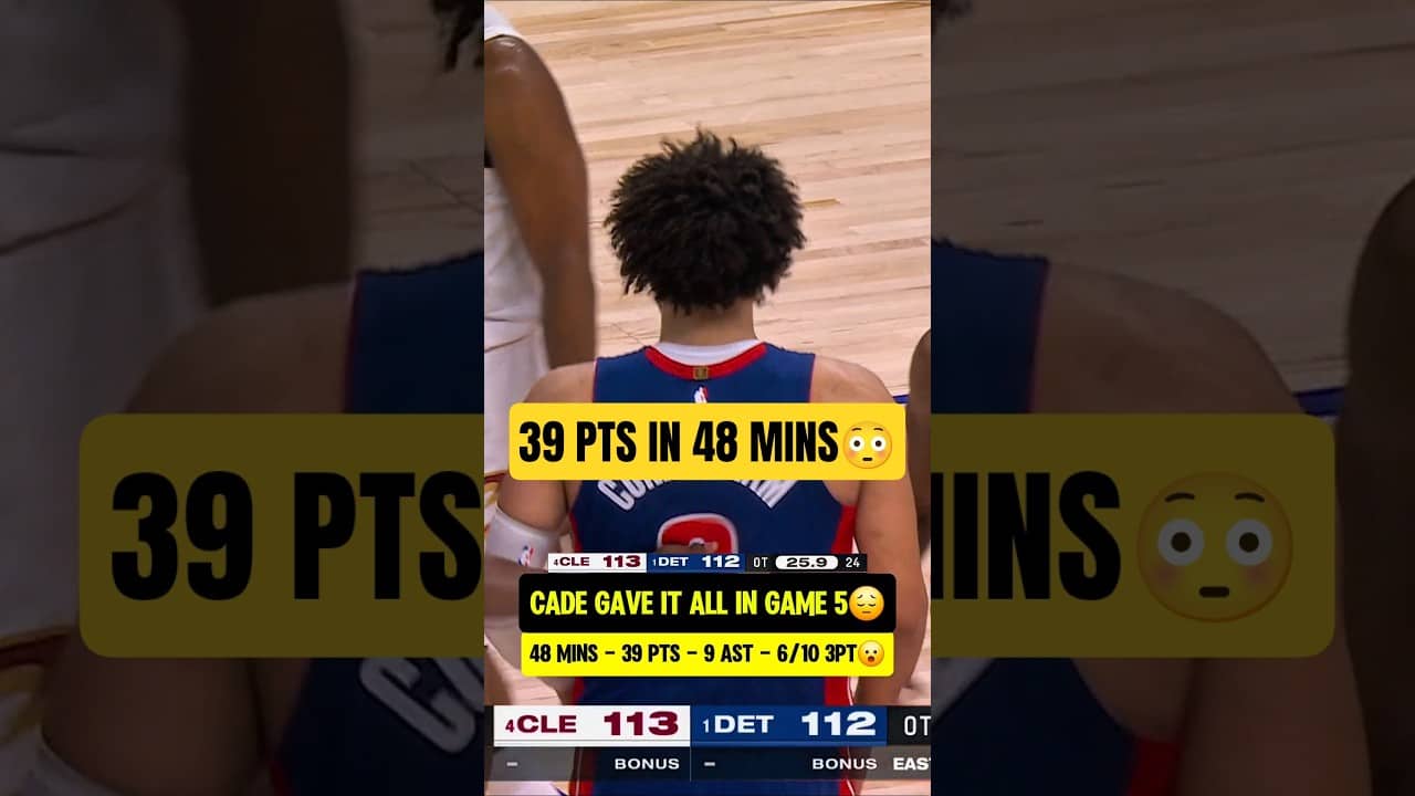 Cade left it ALL on the floor in Game 5😔
