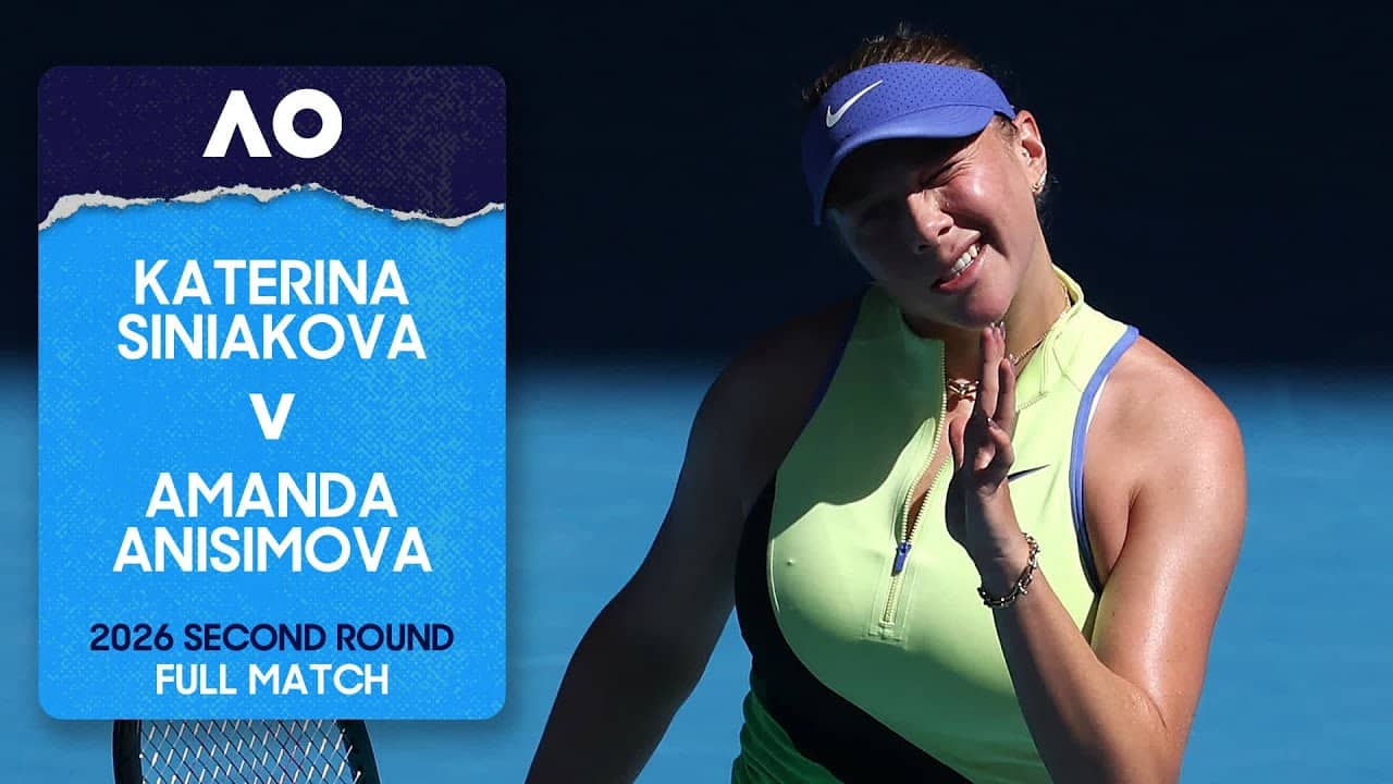 Katerina Siniakova v Amanda Anisimova Full Match | Australian Open 2026 Second Round