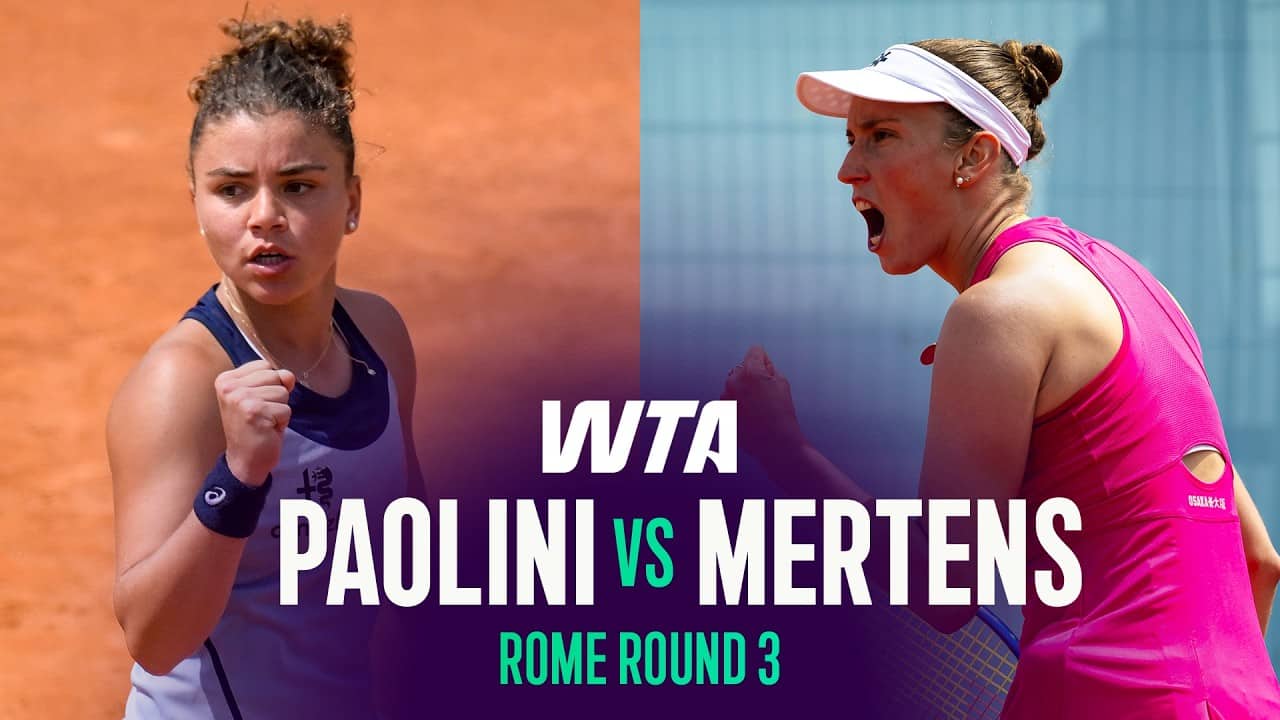 Jasmine Paolini vs. Elise Mertens | 2026 Rome Round 3 | WTA Match Highlights