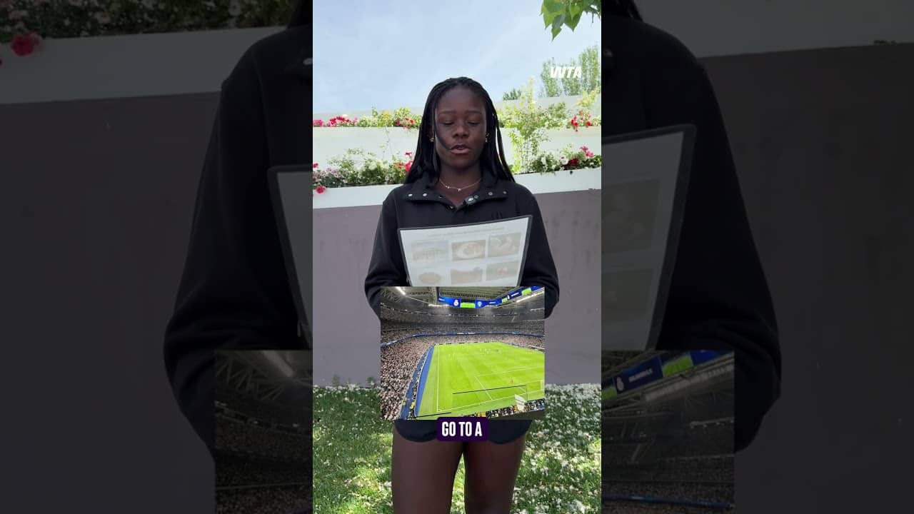 Vicky Mboko takes us through how she would spend her day in Madrid! #wta #madrid #foodie