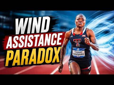 How much faster wind makes athletes run the 100m