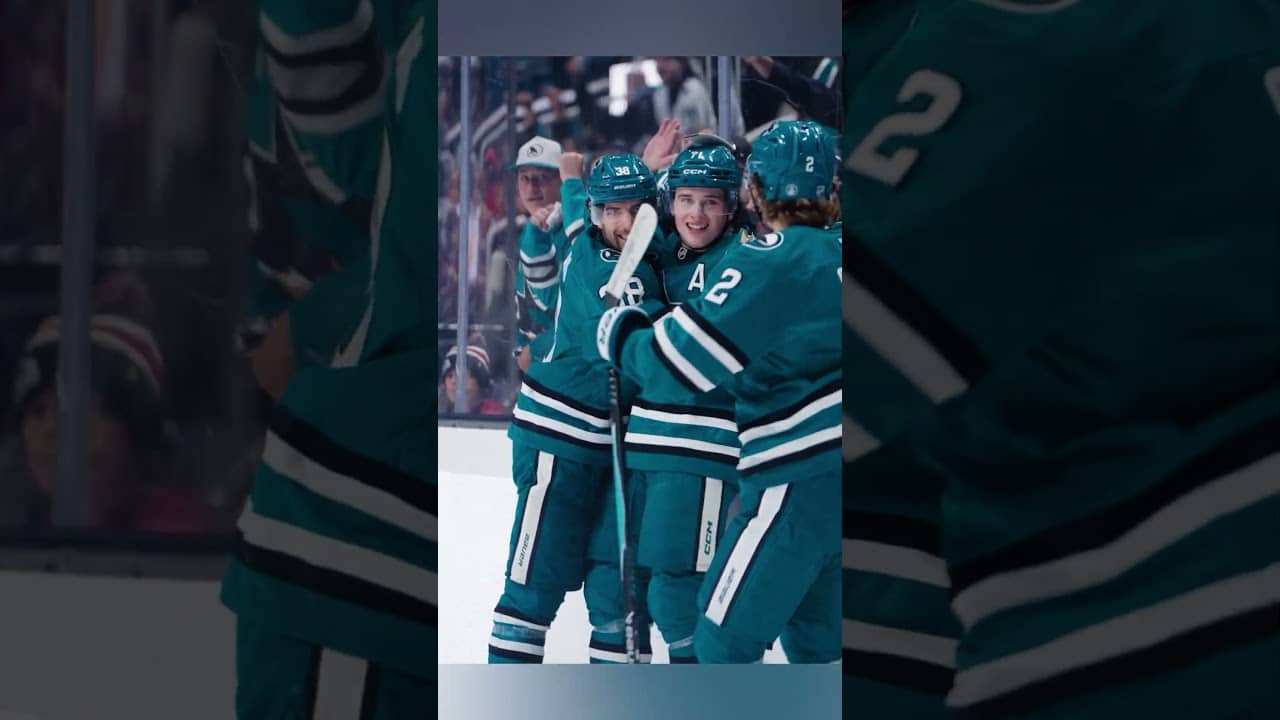 Macklin Celebrini rewrites Sharks history.  #hockey #nhl #macklincelebrini