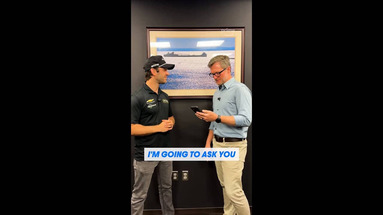 Dale Jr. asking the hard-hitting questions 😅 #NASCARonPrime