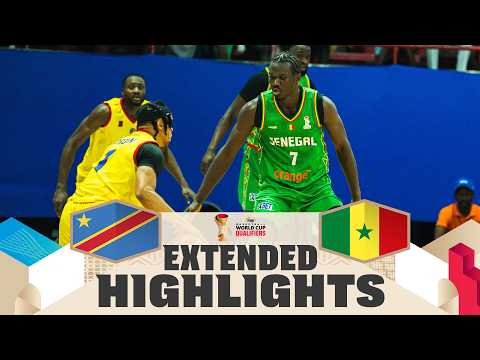 Congo DR 🇨🇩 v Senegal 🇸🇳 | Extended Highlights | FIBA Basketball World Cup 2027 Africas Qualifiers