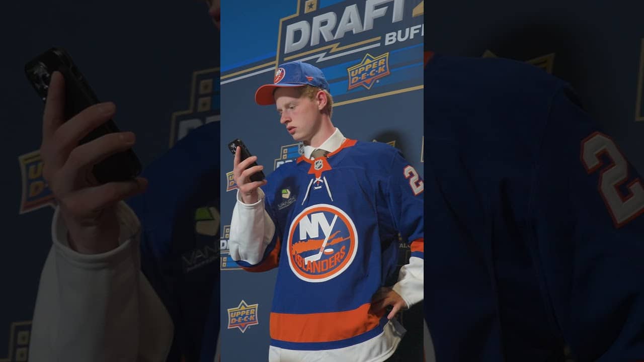 Islanders Draft Pick Malte Gustafsson Got Surprise Calls From Anders Lee & Mat Barzal