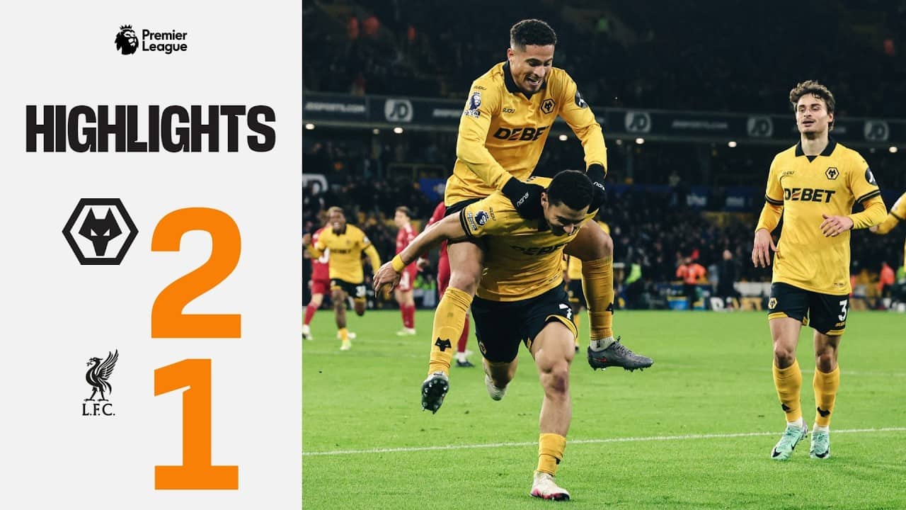 Andre sinks Liverpool in stoppage time! | Wolves 2-1 Liverpool | Highlights