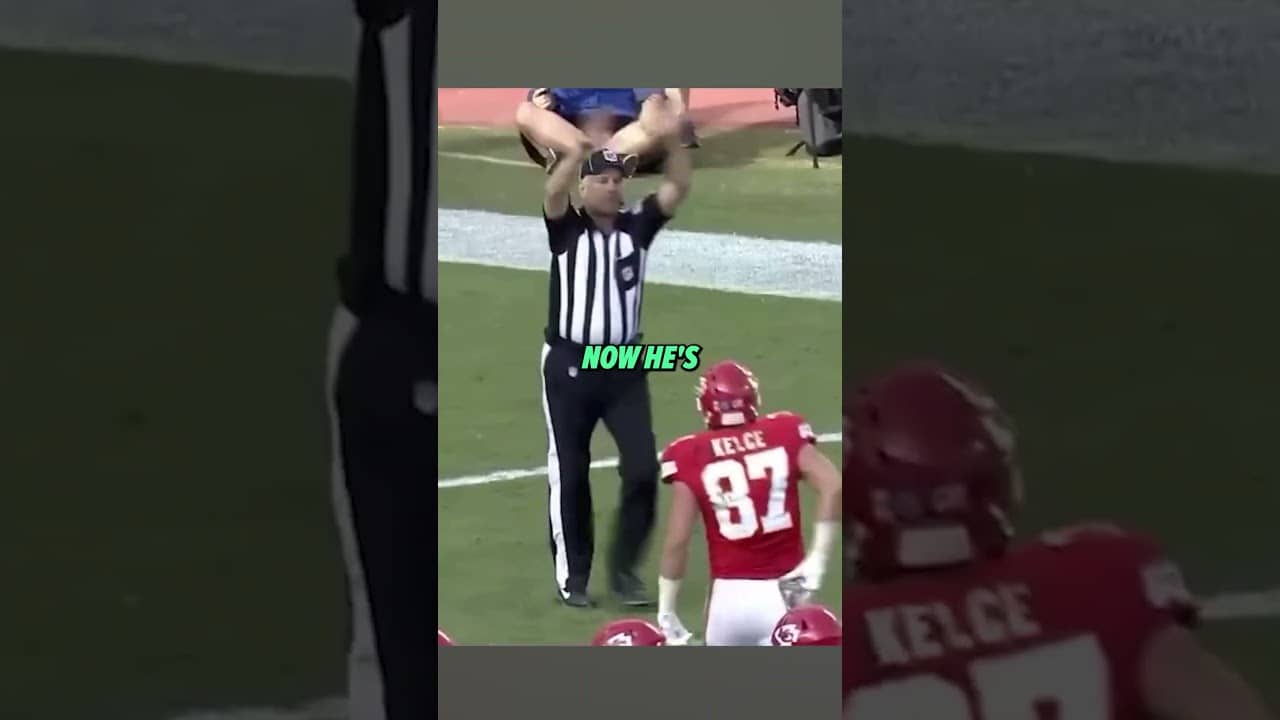 Kelce wanted a flag, so he threw his towel 😅 #chiefs #nfl