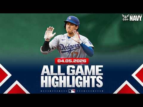 Highlights from ALL GAMES on 4/5 (Dodgers & Marlins comeback, White Sox sweep Blue Jays and MORE!)