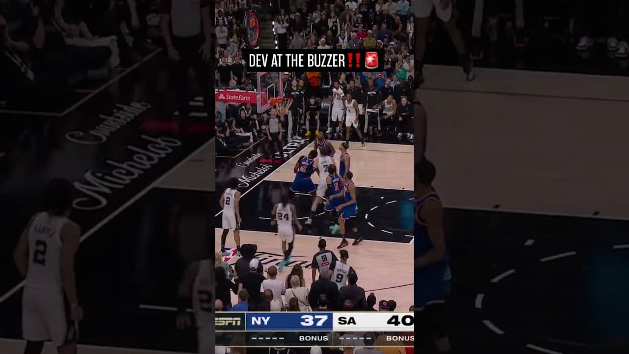 Ended the half with an explanation point‼️ #DevinVassell #Spurs #NBAFinals #buzzerbeater