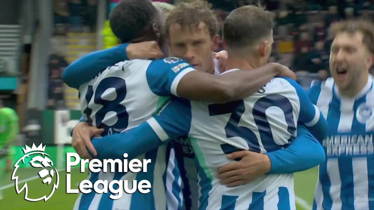 Mats Wieffer tucks away Brighton's opener against Burnley | Premier League | NBC Sports