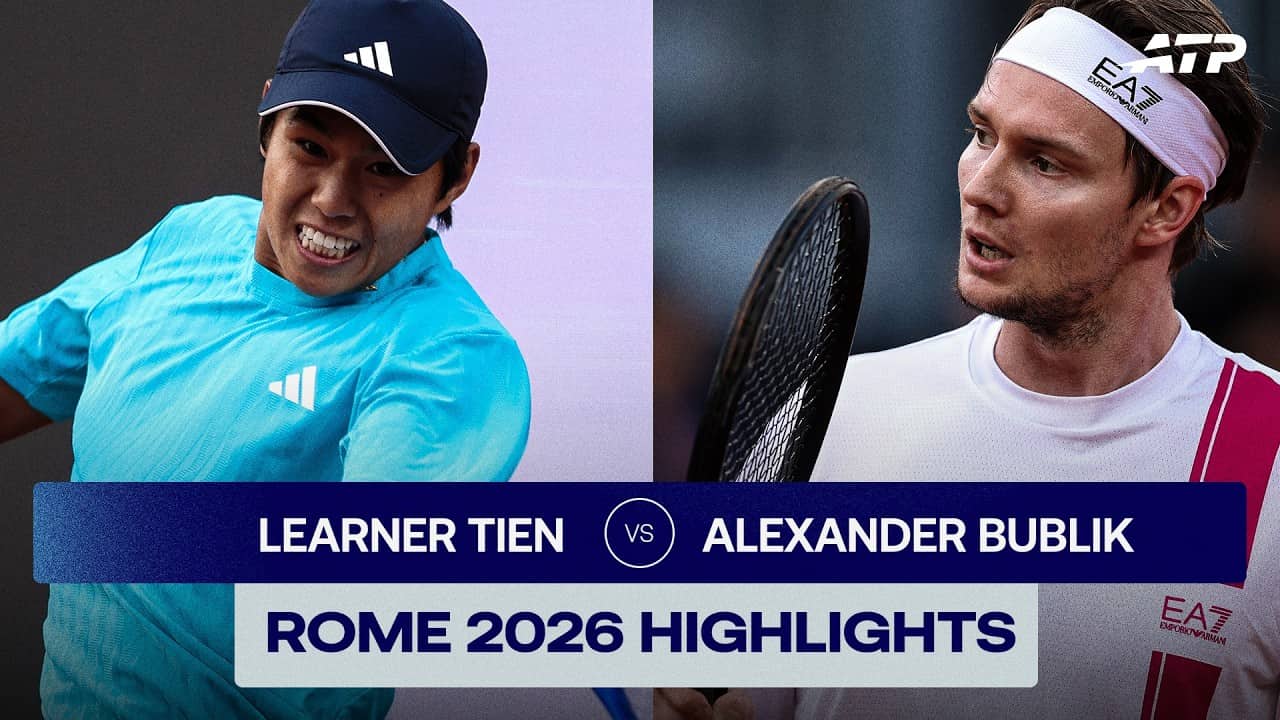 Learner Tien vs. Alexander Bublik Highlights | Rome 2026 Round 3