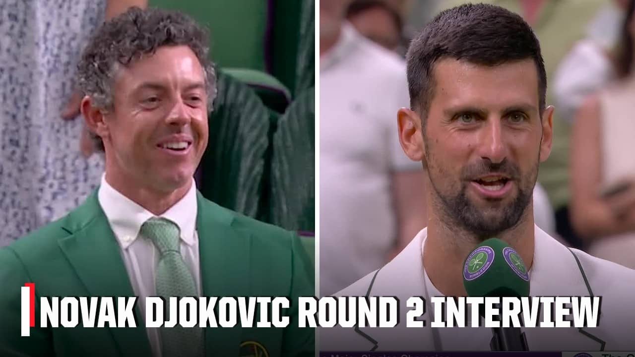 Novak Djokovic wants to play Rory McIlroy for his Masters jacket | Wimbledon 2026