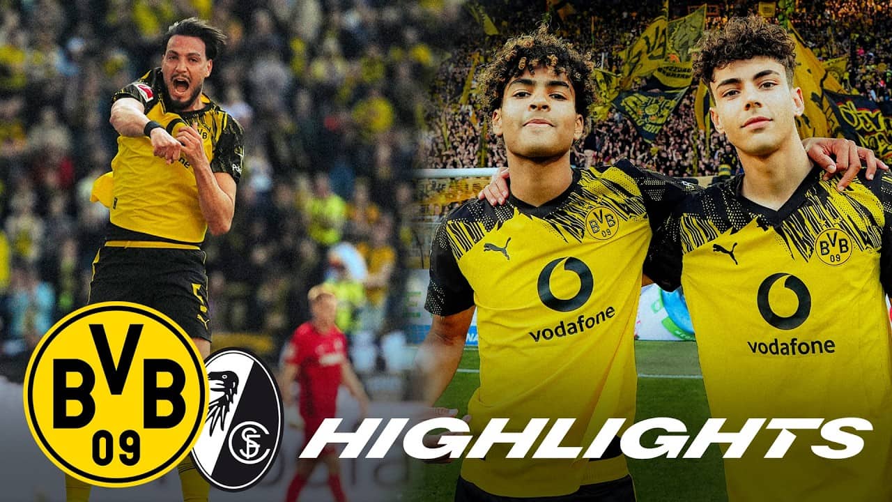 A commanding victory in the 1,000th Bundesliga home game! | BVB 4–0 SC Freiburg | Highlights