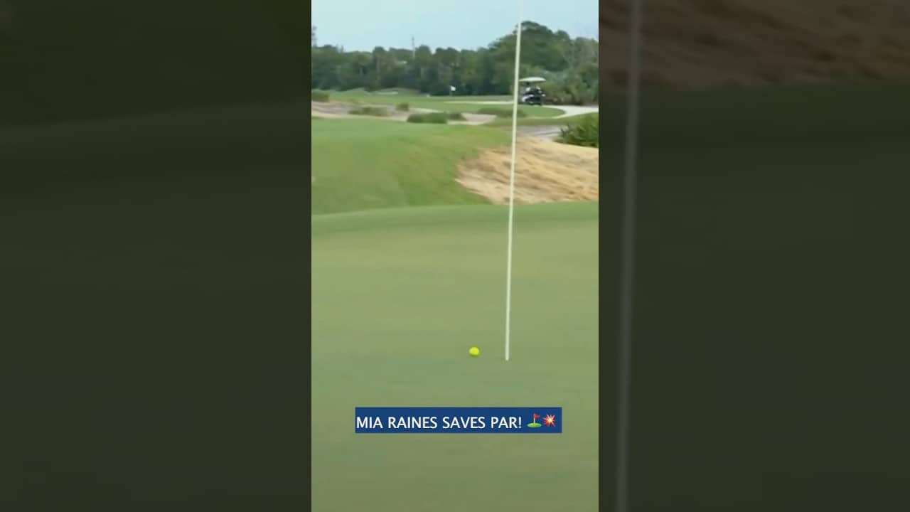 Mia Raines’ CLUTCH Pitch-In Saves Par! | 17th Hole Heroics