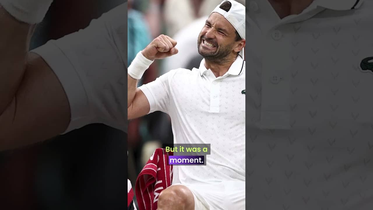 A moment for Grigor Dimitrov...