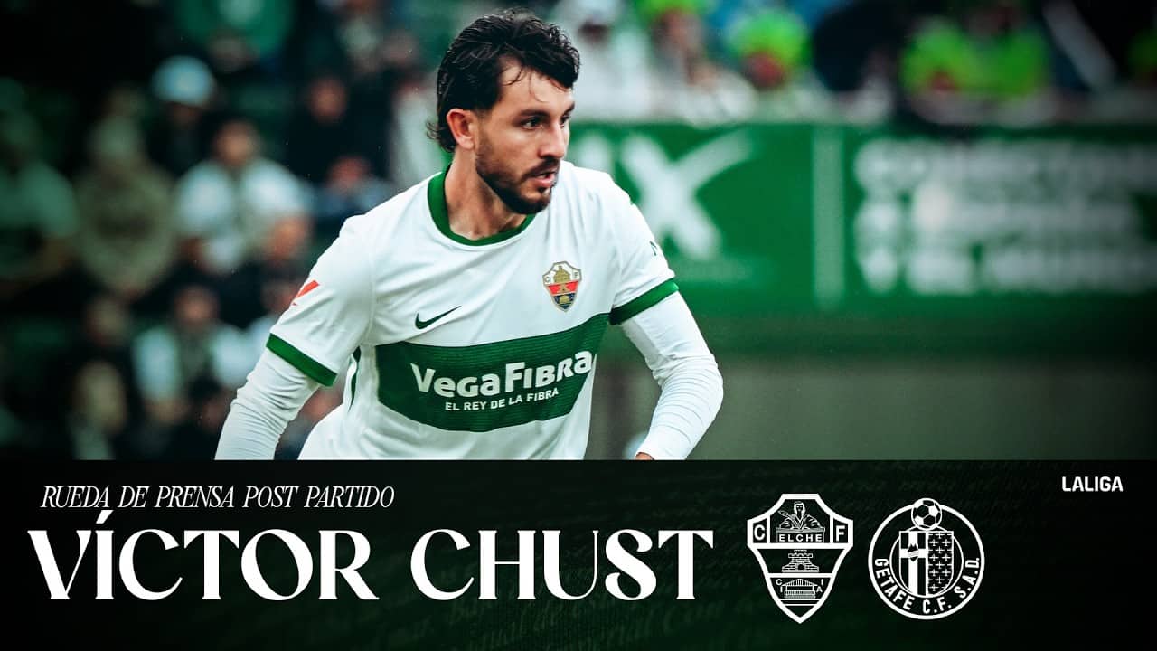 Víctor Chust habla en el post partido del Elche CF - Getafe CF