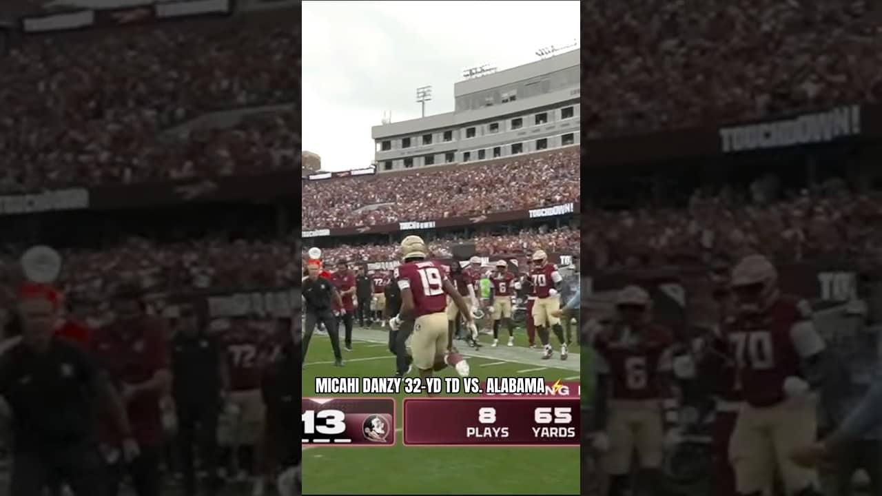It’s #TouchdownTuesday ft. Micahi Danzy’s 32-YD TD #floridastate #accfootball #collegefootball