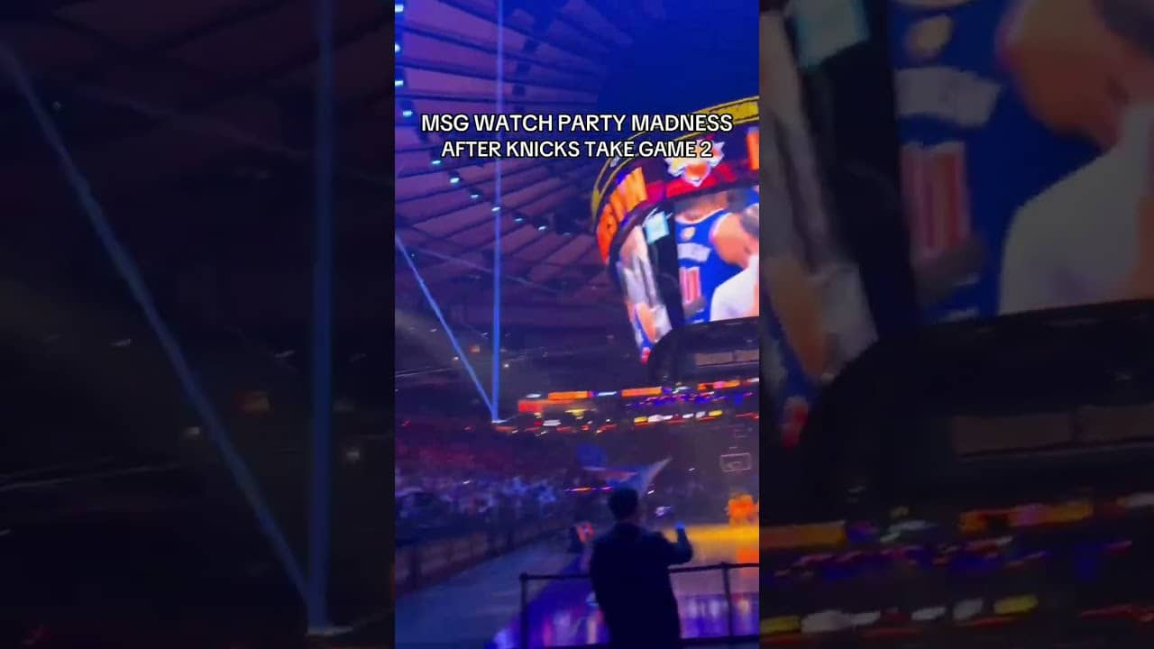 MSG IS ROARING #nba #nyknicks #nbaplayoffs #nbafinals