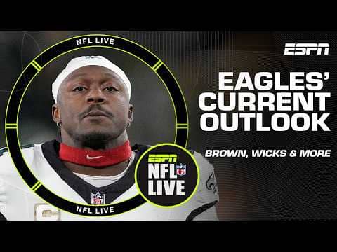 Eagles' WR room with A.J. Brown and Dontayvion Wicks 🏈 What's Philly's current outlook? | NFL Live