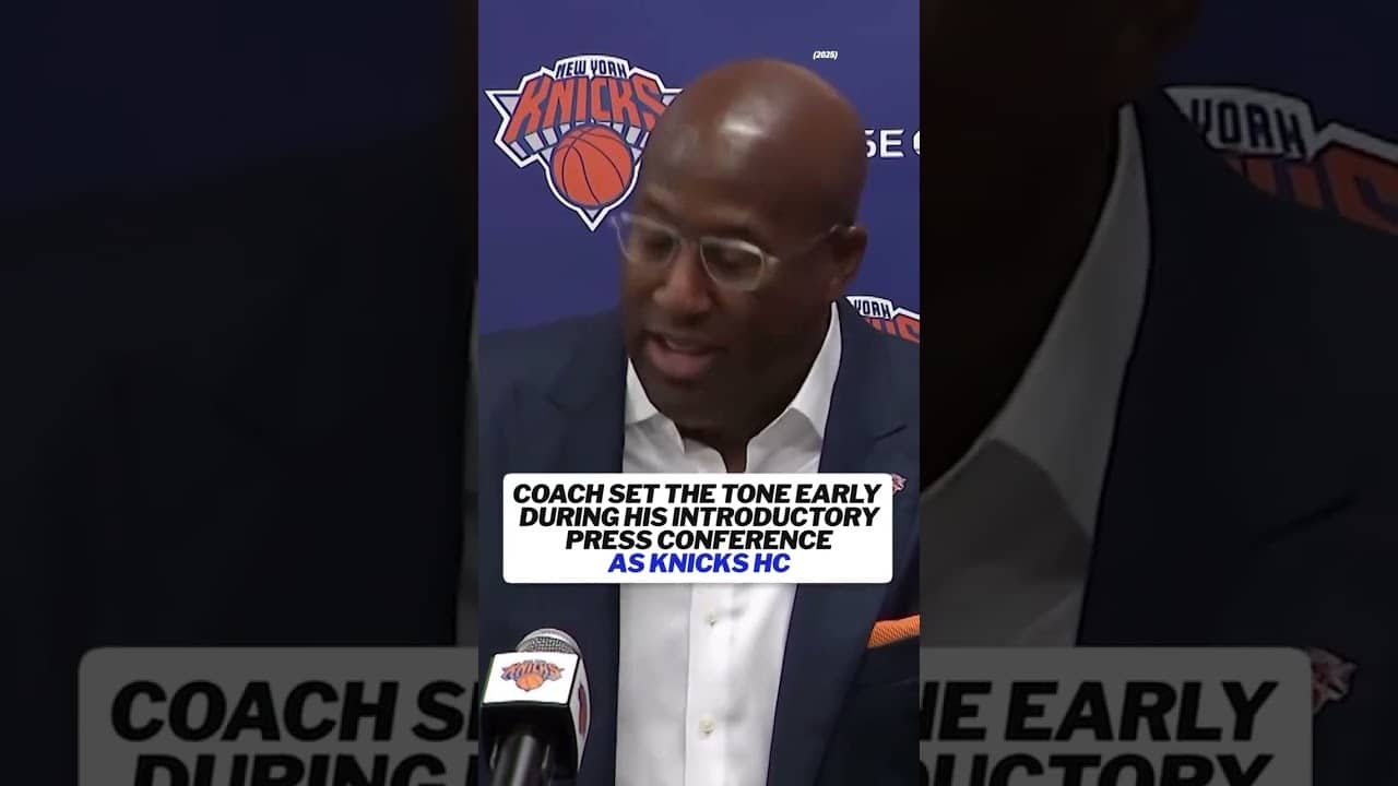 This is how Mike Brown opened up his introductory press conference as the Knicks HC back in 2025 🔥