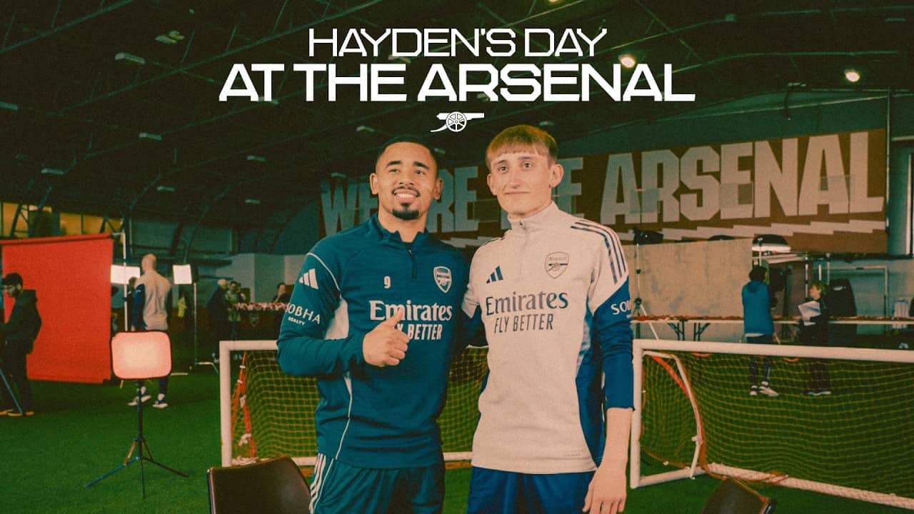 HAYDEN'S DAY AT THE ARSENAL | Gabriel Jesus interviews an Arsenal in the Community volunteer ❤️