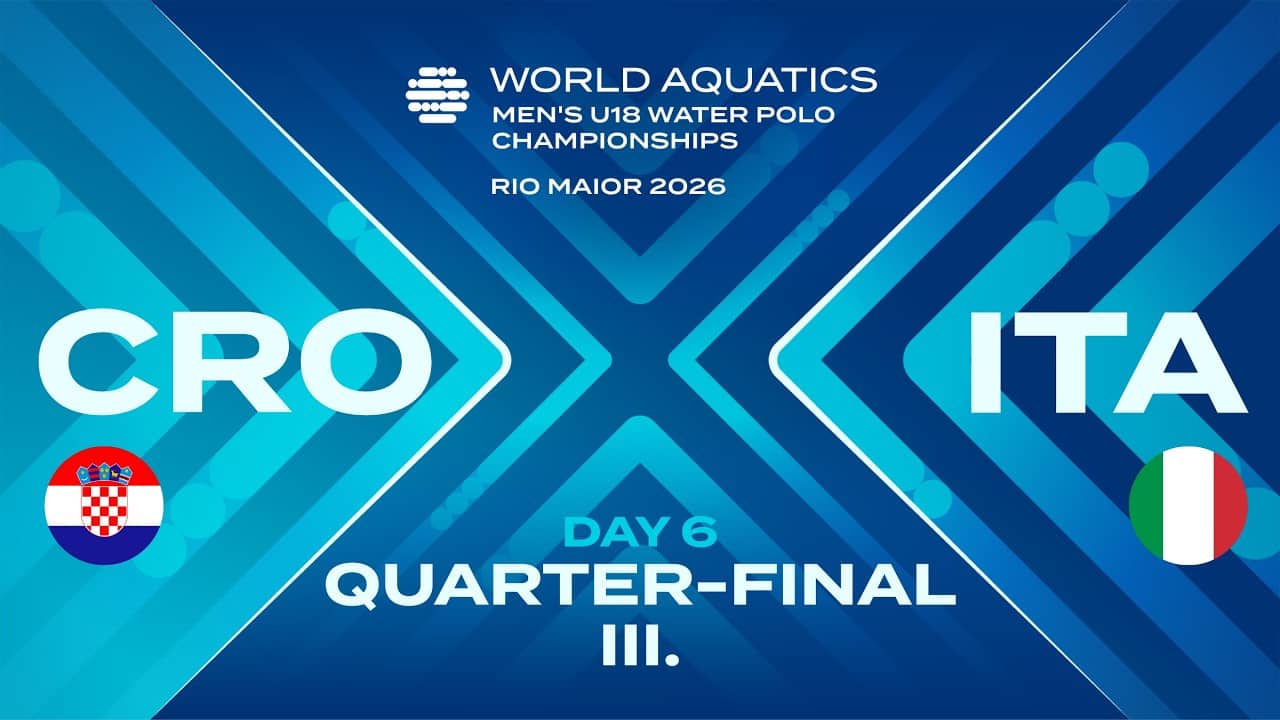 CRO vs ITA | Quarter-Final 3 | Day 6 | World Aquatics Men's U18 Water Polo Championships 2026