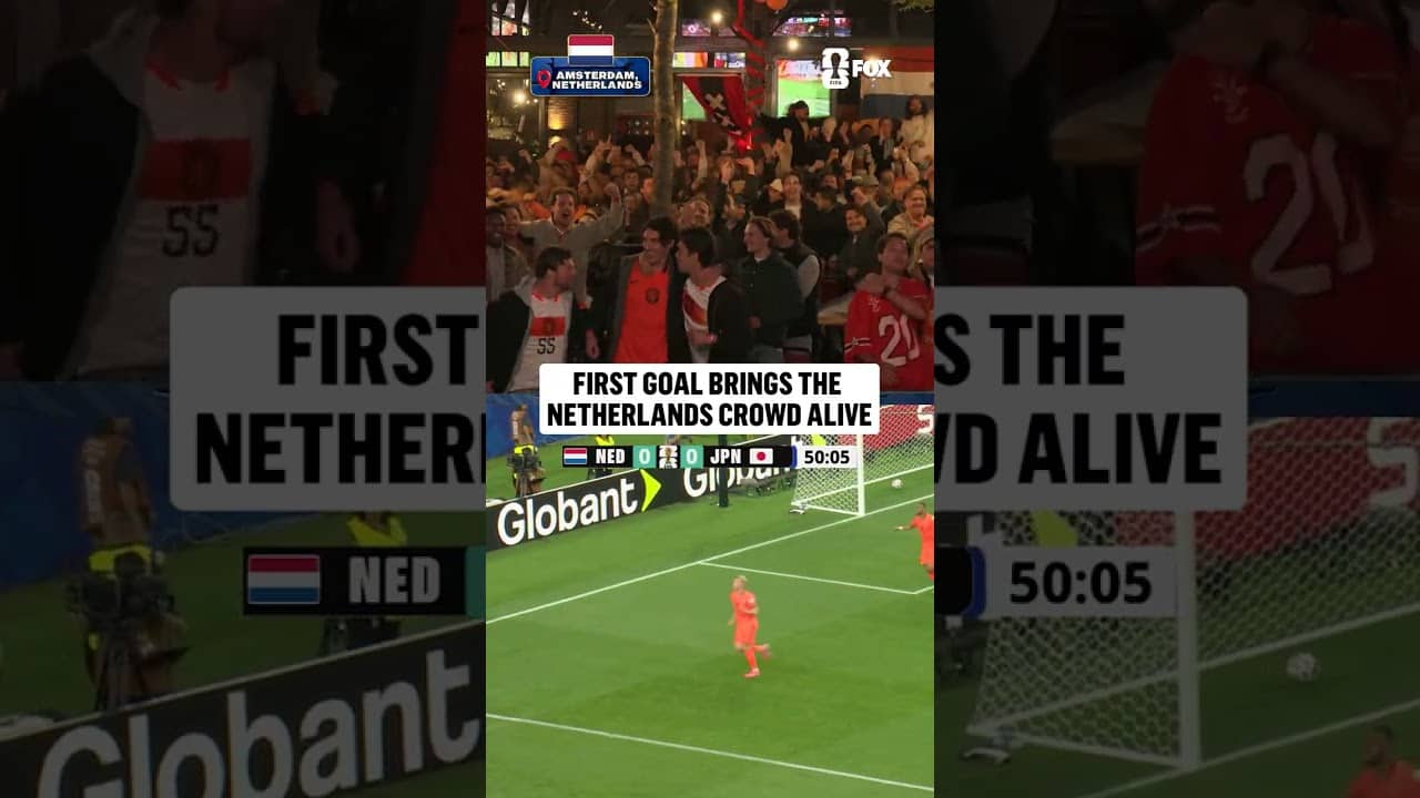 Virgil van Dijk gives the Netherlands fans the moment they have been waiting for 🇳🇱