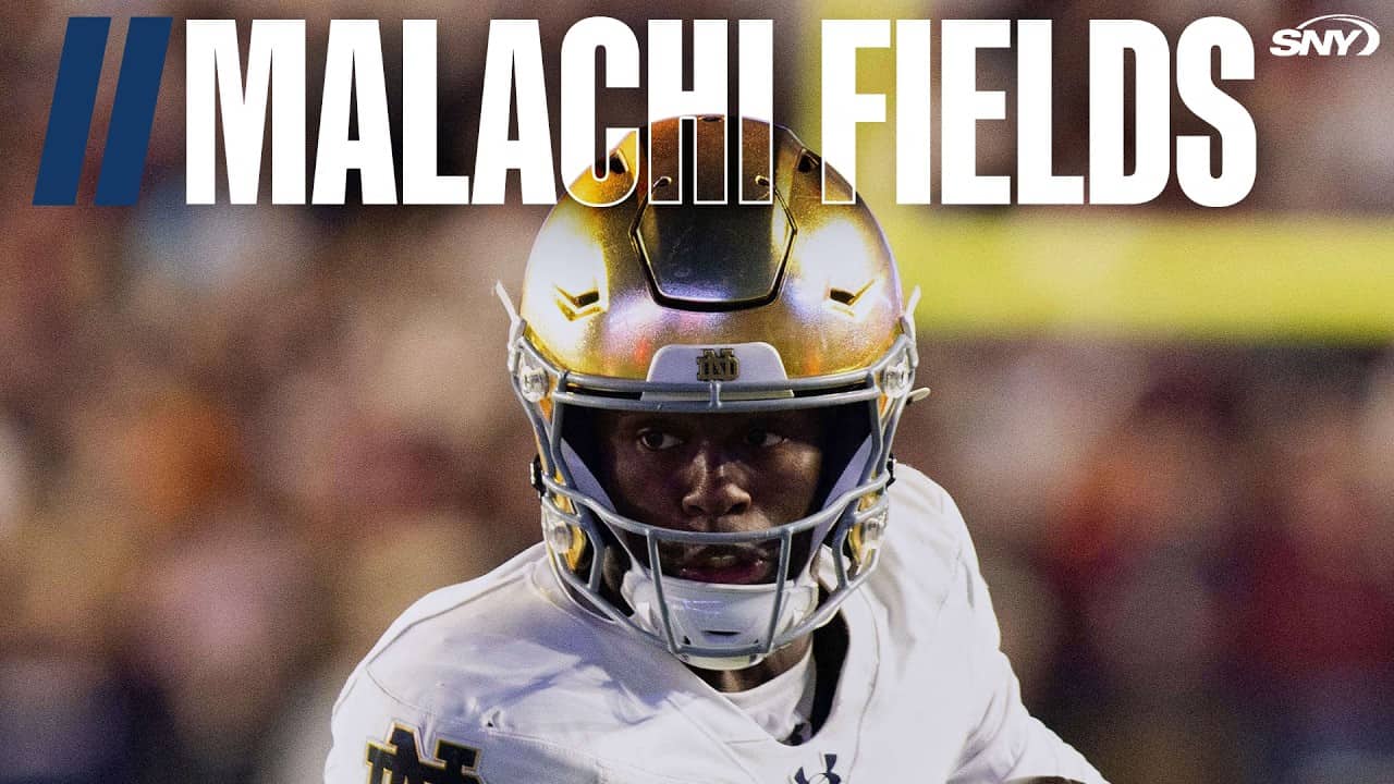 Malachi Fields 2025 Season Highlights | Notre Dame WR | 2026 Giants 3rd Round Pick