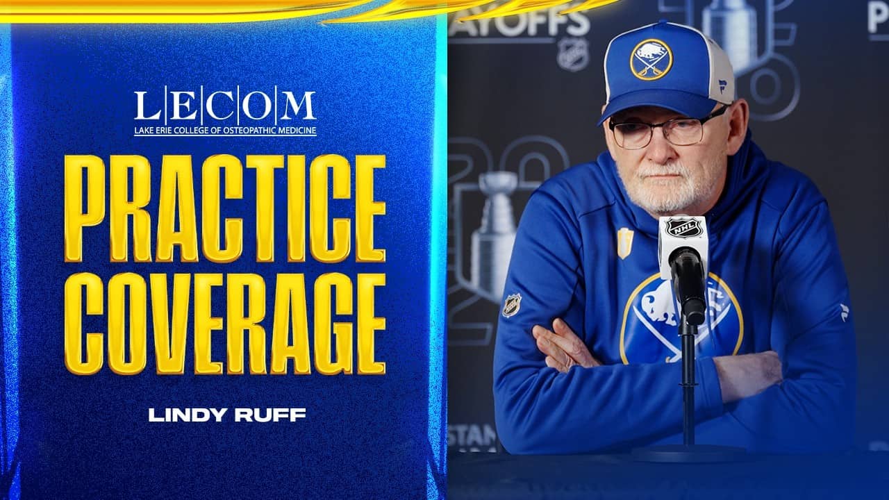 "We've Been A Good Road Team" | Lindy Ruff Ahead Of Game 3 In Montreal | Buffalo Sabres Playoffs