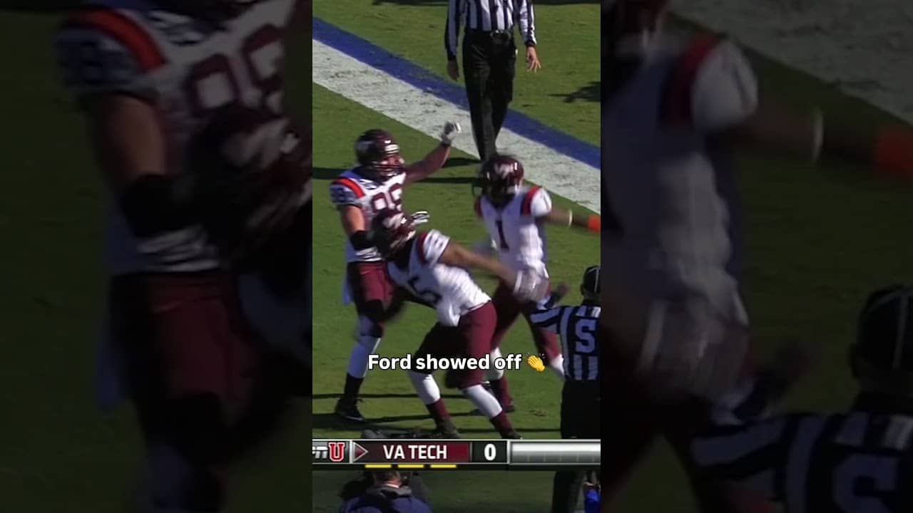 That was PERFECT 🤩 #virginiatech #accfootball #collegefootball