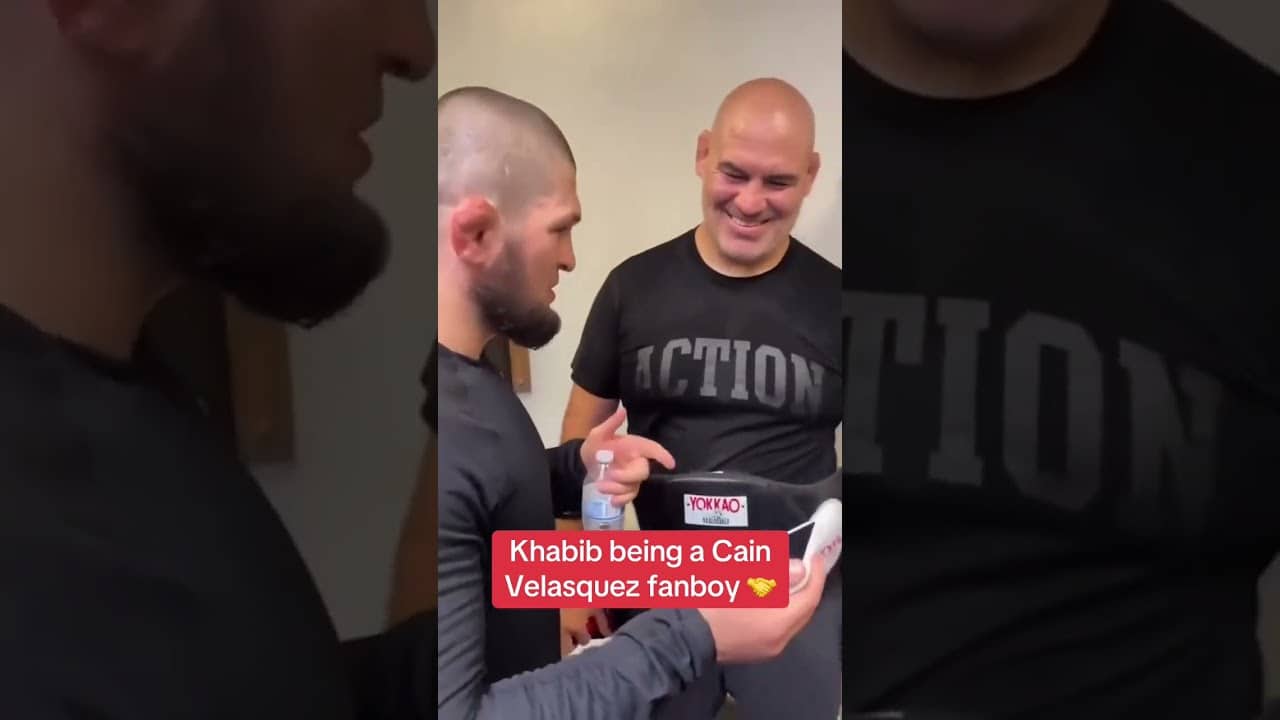 Khabib was hyping him up 🔥 (via khabib_nurmagomedov/IG)