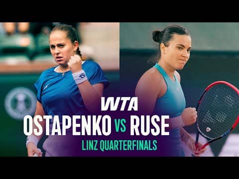 Jelena Ostapenko vs. Elena-Gabriela Ruse | 2026 Linz Quarterfinal | WTA Match Highlights