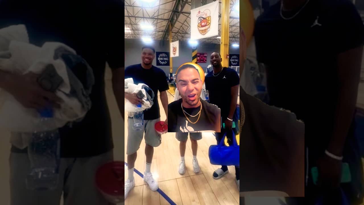 Bam & Giannis ALREADY in the gym together! Let’s Gooooo!!!! #nba #shorts #fyp