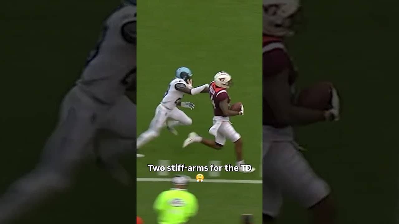 He's too strong 💪 #virginiatech #accfootball #collegefootball