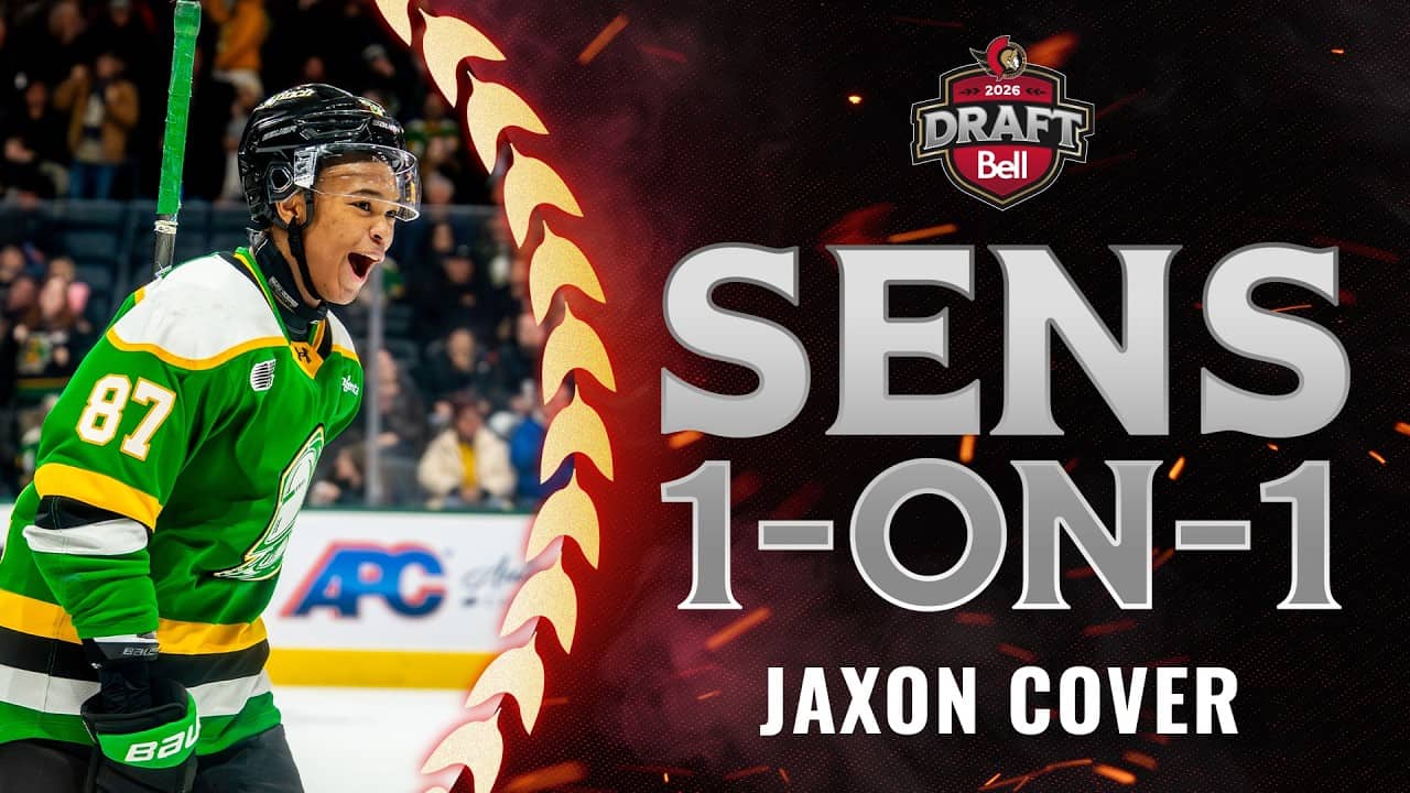 "It was worth the wait": Sens pick Jaxon Cover 32nd overall