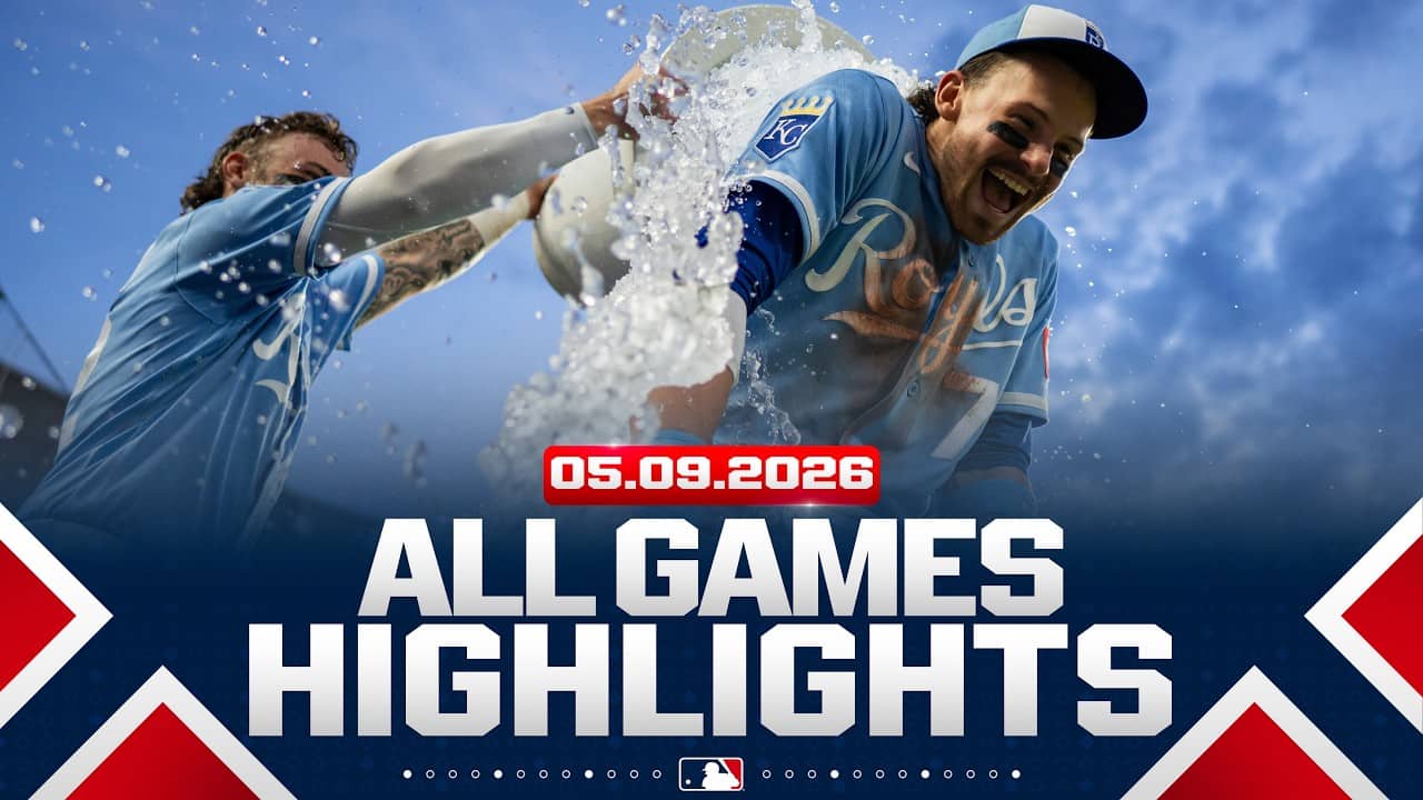 Highlights from ALL GAMES on 5/9 (Brewers' walk-off win, Bobby Witt Jr.'s inside-the-parker, MORE!)
