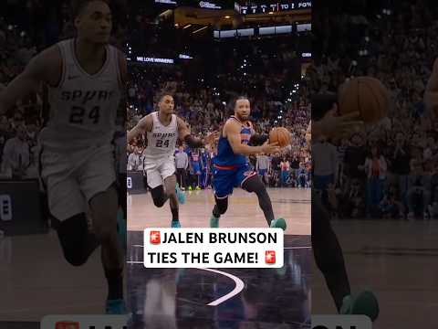 Jalen Brunson ties the game 🚨