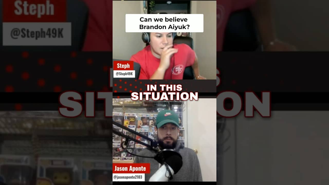 We can't trust what Brandon Aiyuk is saying #49ers #commanders #brandonaiyuk