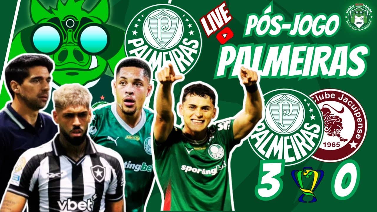 🚨#AOVIVO-PEGA A VISÃO: PÓS-JOGO: PALMEIRAS 3X0 JACUIPENSE | COPA DO BRASIL | NOTÍCIAS DO VERDÃO