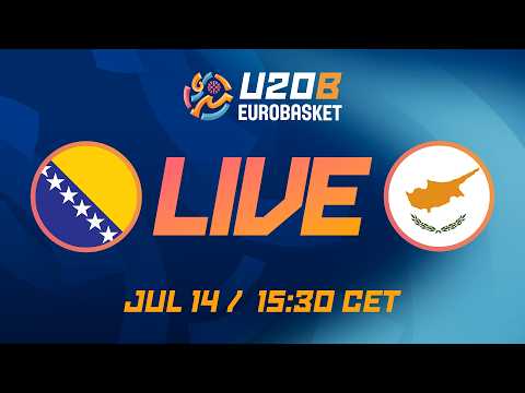 LIVE - Bosnia and Herzegovina v Cyprus | FIBA U20 EuroBasket 2026 Division B | Group Phase