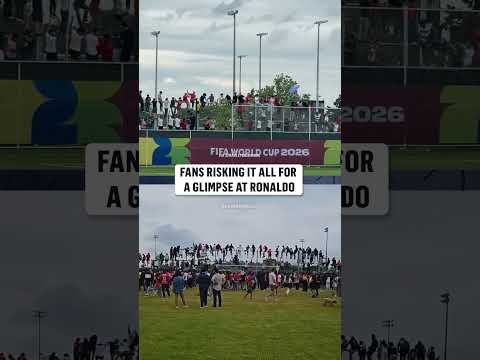 Anything for a sighting of Ronaldo and Portugal training in Toronto
