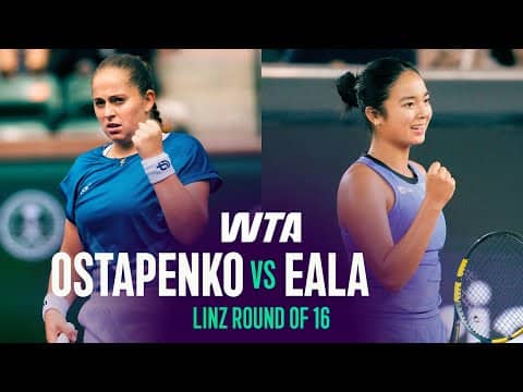 Jelena Ostapenko vs. Alexandra Eala | 2026 Linz Round of 16 | WTA Match Highlights