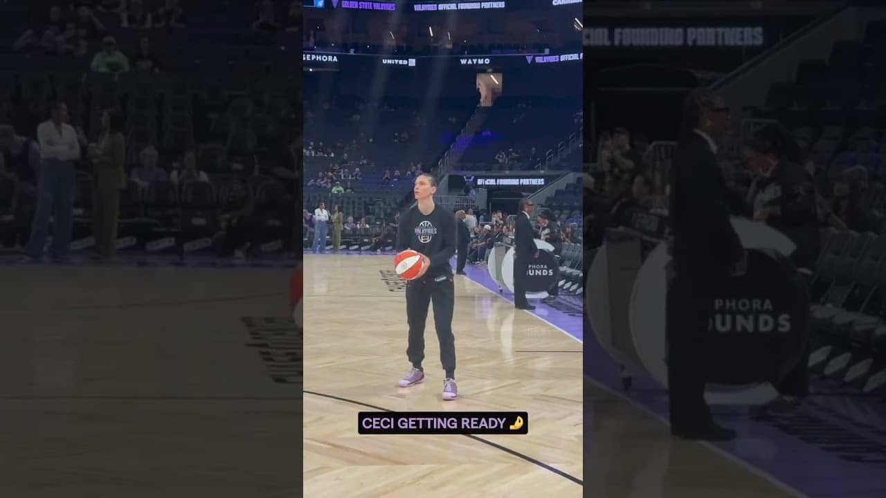 Cecilia Zandalasini Getting Ready 🤌 #wnba #goldenstatevalkyries #shorts